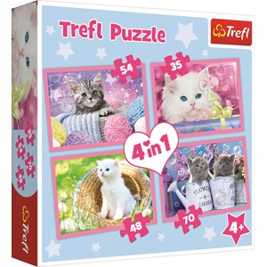 Trefl (34330) - "Kittens" - 35 48 54 70 Teile Puzzle