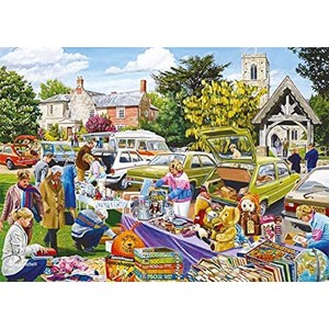 Falcon (11301) - Trevor Mitchell: "Village Church Car Boot Sale" - 500 Teile Puzzle