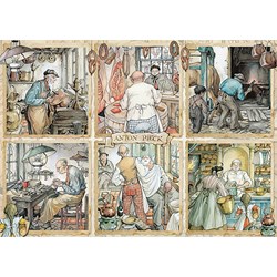 Jumbo (18817) - Anton Pieck: "Craftmanship" - 1000 Teile Puzzle