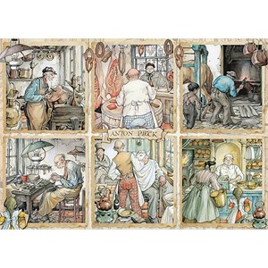 Jumbo (18817) - Anton Pieck: "Craftmanship" - 1000 Teile Puzzle