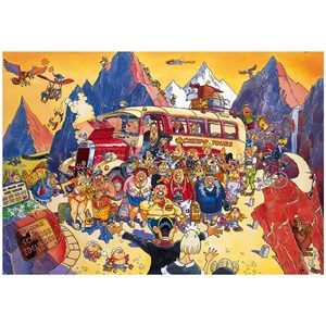 Jumbo (25007) - "Retro Original 5" - 1000 Teile Puzzle