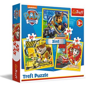 Trefl (34839) - "Paw Patrol" - 20 36 50 Teile Puzzle