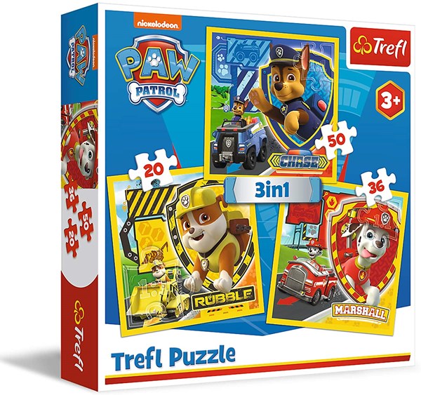 Trefl (34839) - "Paw Patrol" - 20 36 50 Teile Puzzle