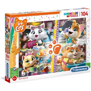 Clementoni (27539) - "44 Cats" - 104 Teile Puzzle