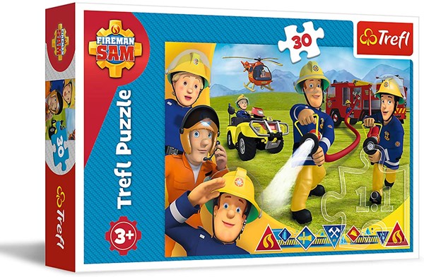 Trefl (18244) - "Fireman Sam" - 30 Teile Puzzle