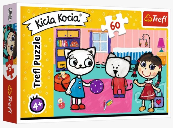 Trefl (17343) - "Kittykit with friends" - 60 Teile Puzzle