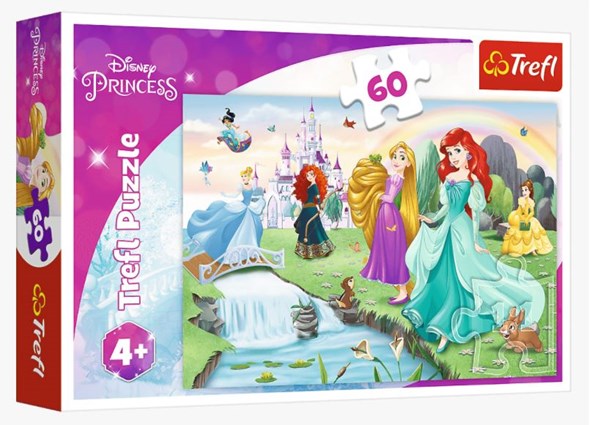 Trefl (17361) - "Meet the Princesses" - 60 Teile Puzzle