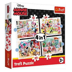 Trefl (34355) - "Minnie with Friends" - 12 15 20 24 Teile Puzzle