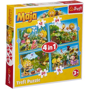 Trefl (34356) - "Maya the Bee Adventures" - 12 15 20 24 Teile Puzzle