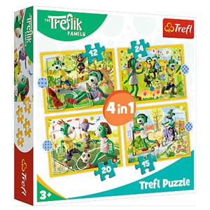 Trefl (34358) - "Treflik's common fun" - 12 15 20 24 Teile Puzzle