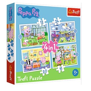 Trefl (34359) - "Peppa Pig" - 12 15 20 24 Teile Puzzle