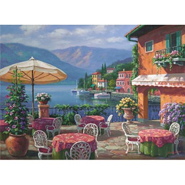 Anatolian (PER1005) - Sung Kim: "Cafe am See" - 1000 Teile Puzzle