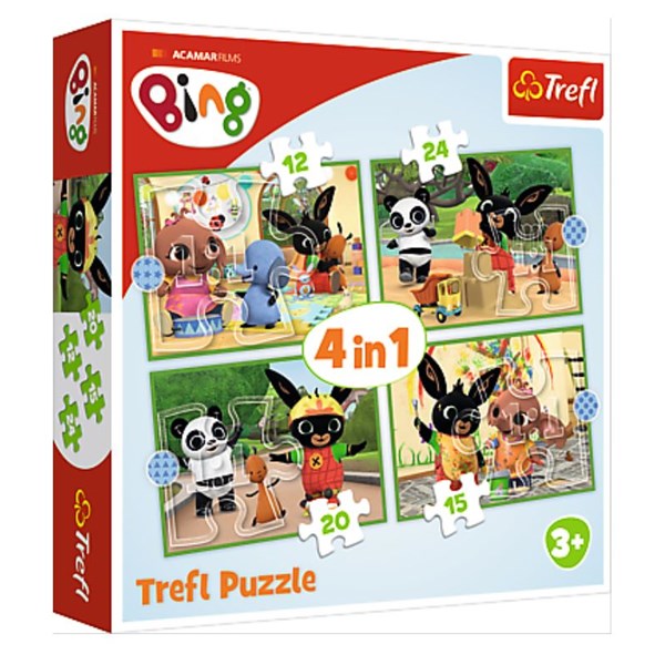 Trefl (34357) - "Bing's Happy Day" - 12 15 20 24 Teile Puzzle