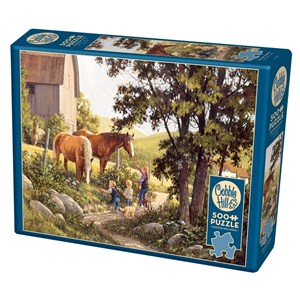 Cobble Hill (85038) - Douglas Laird: "Summer Horses" - 500 Teile Puzzle