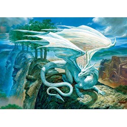 Cobble Hill (85071) - Ciruelo: "White Dragon" - 500 Teile Puzzle