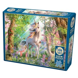 Cobble Hill (85084) - David Penfound: "Unicorn in the Woods" - 500 Teile Puzzle