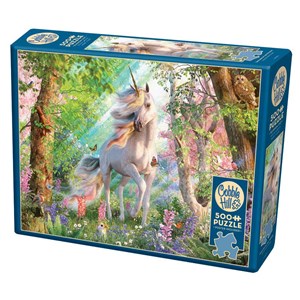 Cobble Hill (85084) - David Penfound: "Unicorn in the Woods" - 500 Teile Puzzle