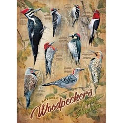 Cobble Hill (85007) - Susan Bourdet: "Notable Woodpeckers" - 500 Teile Puzzle