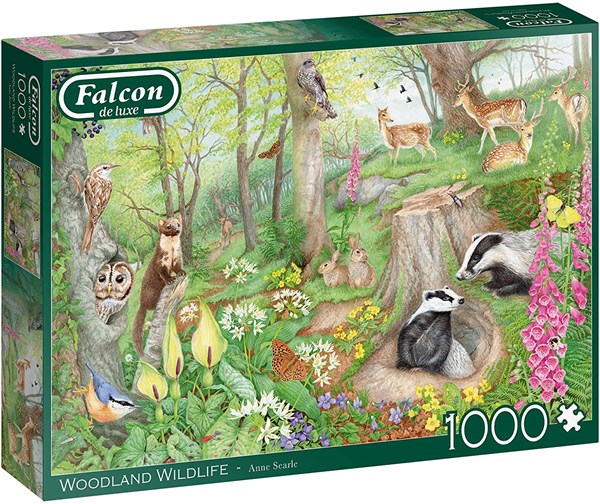 Falcon (11322) - Anne Searle: "Woodland Wildlife" - 1000 Teile Puzzle