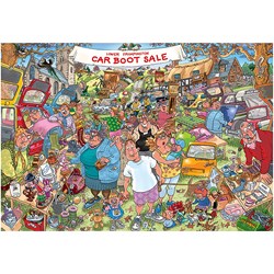 Jumbo (19184) - "Original 35, Car Boot Sale" - 1000 Teile Puzzle