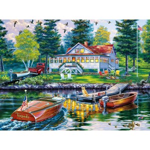 Buffalo Games (11243) - Darrell Bush: "Cottage Retreat" - 1000 Teile Puzzle