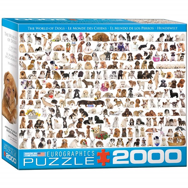 Eurographics (8220-0581) - "Hunde" - 2000 Teile Puzzle