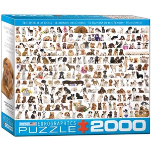 Eurographics (8220-0581) - "Hunde" - 2000 Teile Puzzle