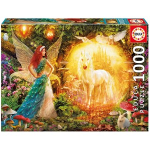 Educa (16750) - Jan Patrik Krasny: "Peacock Feather Fairy" - 1000 Teile Puzzle