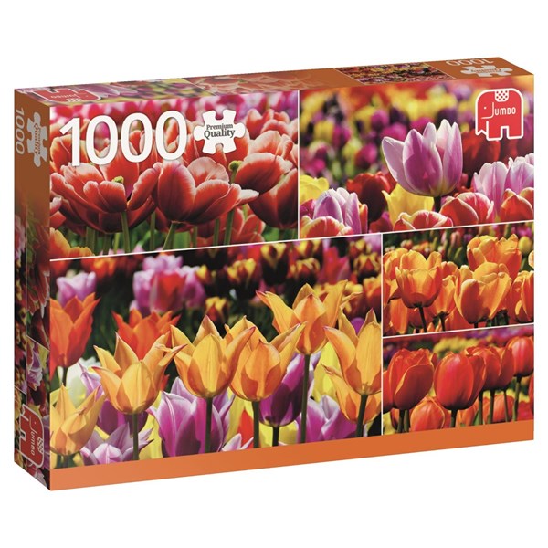Jumbo (18364) - "Holländische Tulpen" - 1000 Teile Puzzle
