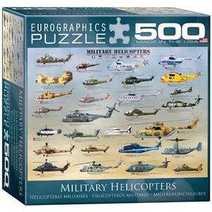 Eurographics (8500-0088) - "Militärhubschrauber" - 500 Teile Puzzle