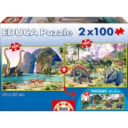 Educa (15620) - Steve Read: "Dino World" - 100 Teile Puzzle