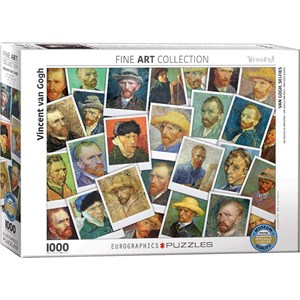 Eurographics (6000-5308) - Vincent van Gogh: "Selbstporträts, van Gogh" - 1000 Teile Puzzle