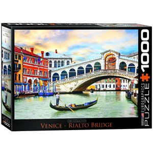 Eurographics (6000-0766) - "Rialto Brücke, Venedig" - 1000 Teile Puzzle