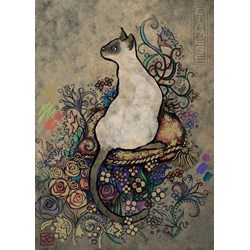 Heye (29610) - Jane Crowther: "Siamese" - 1000 Teile Puzzle