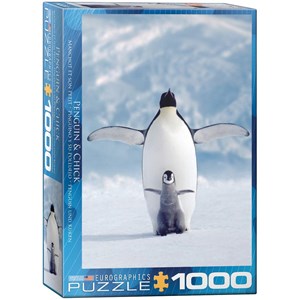 Eurographics (6000-1246) - "Pinguin und sein Kleines" - 1000 Teile Puzzle