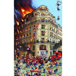 Piatnik (535444) - François Ruyer: "Feuerwehr" - 1000 Teile Puzzle
