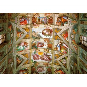 Piatnik (539343) - Michelangelo: "Deckenfresken der Sixtinischen Kapelle" - 1000 Teile Puzzle