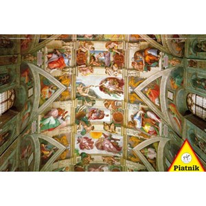 Piatnik (539343) - Michelangelo: "Deckenfresken der Sixtinischen Kapelle" - 1000 Teile Puzzle