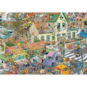 Jumbo (19001) - Jan van Haasteren: "Der Sturm & Die Safari" - 1000 Teile Puzzle