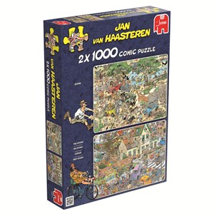 Jumbo (19001) - Jan van Haasteren: "Der Sturm & Die Safari" - 1000 Teile Puzzle