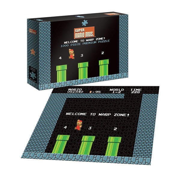 USAopoly (PZ005-482) - "Super Mario 1-2 Welcome to Warp Level" - 1000 Teile Puzzle