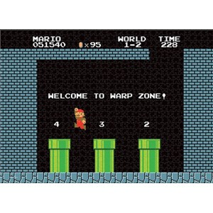 USAopoly (PZ005-482) - "Super Mario 1-2 Welcome to Warp Level" - 1000 Teile Puzzle