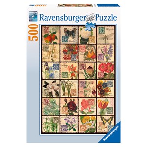 Ravensburger (14126) - "Vintage Flora" - 500 Teile Puzzle