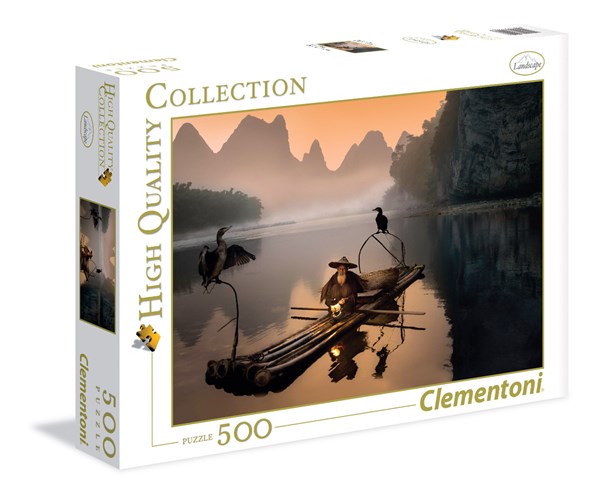 Clementoni (35022) - "Der alte Fischer auf seinem Kahn" - 500 Teile Puzzle