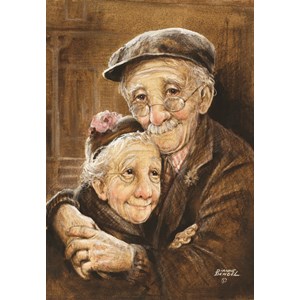 Anatolian (3581) - "Photo von einem älteren Ehepaar" - 500 Teile Puzzle