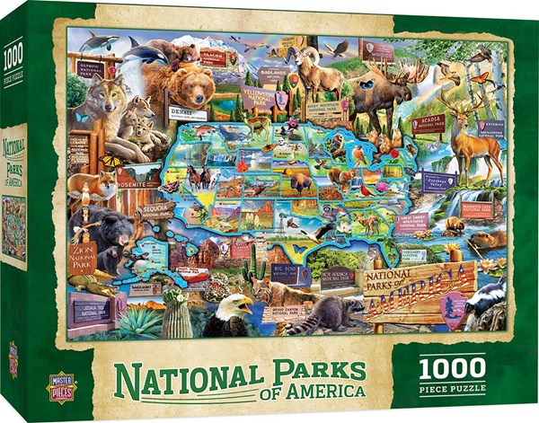 MasterPieces (71794) - "National Parks of America" - 1000 Teile Puzzle