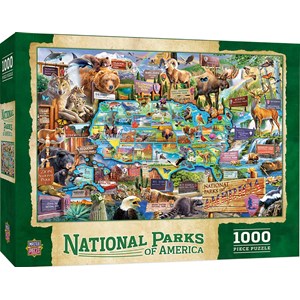 MasterPieces (71794) - "National Parks of America" - 1000 Teile Puzzle