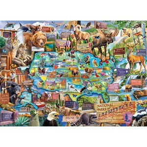 MasterPieces (71794) - "National Parks of America" - 1000 Teile Puzzle