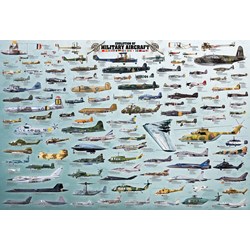 Eurographics (8220-0578) - "Militärflugzeuge" - 2000 Teile Puzzle