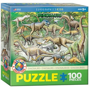 Eurographics (6100-0098) - "Dinosaurier" - 100 Teile Puzzle